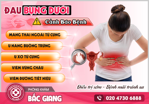 đau bụng dưới ở nữ