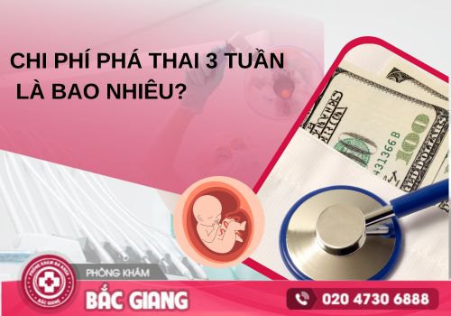 Chi phí phá thai 3 tuần hiện nay là bao nhiêu?