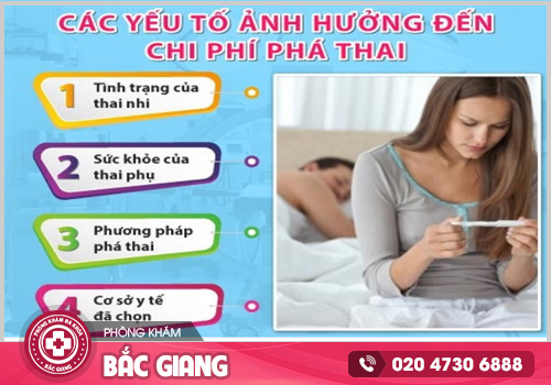 Chi phí phá thai 4 tháng phụ thuộc vào những yếu tố nào?