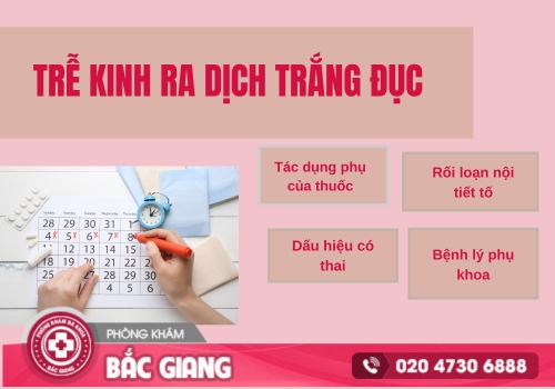 Trễ kinh ra dịch trắng đục và những điều cần biết