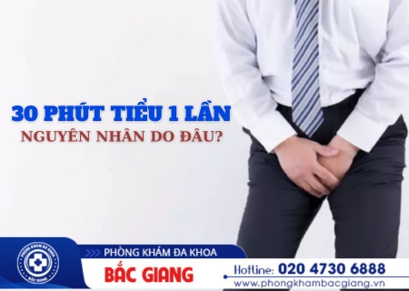 30 phút đi tiểu 1 lần