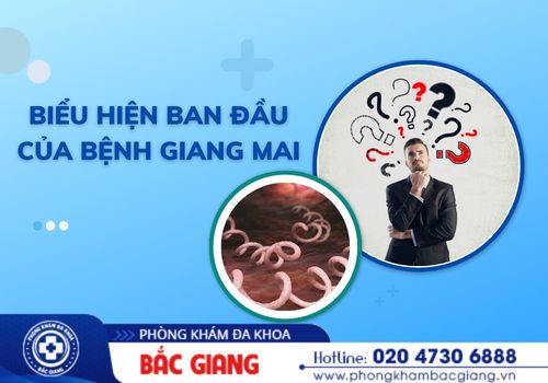 biểu hiện ban đầu của bệnh giang mai