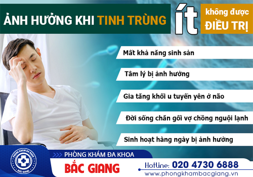 Tinh trùng ít có ảnh hưởng đến khả năng sinh sản?